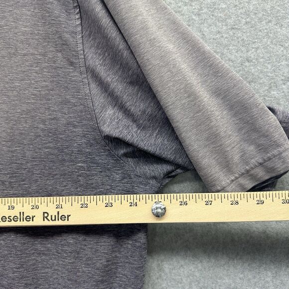 Footjoy Polo Shirt Mens Xxl 2Xl Golf Stretch Gray Ombre Heather Performance - Picture 4 of 5